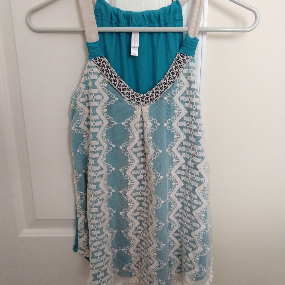 Teal Blue Tank Top